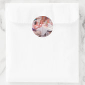 Sticker Rond AMIS™ | Les filles en robe Mariage (Sac)