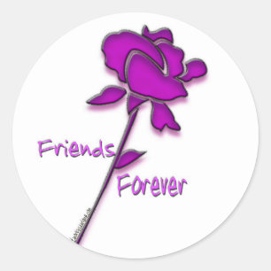Sticker Rond Amis pour toujours