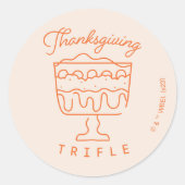 Sticker Rond AMIS™ | Thanksgiving Trifle (Devant)