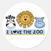 Sticker Rond Amis Zoo (Devant)