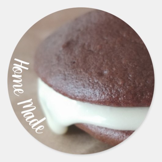 Sticker Rond Amish Whoopie Pie Chocolat (Devant)