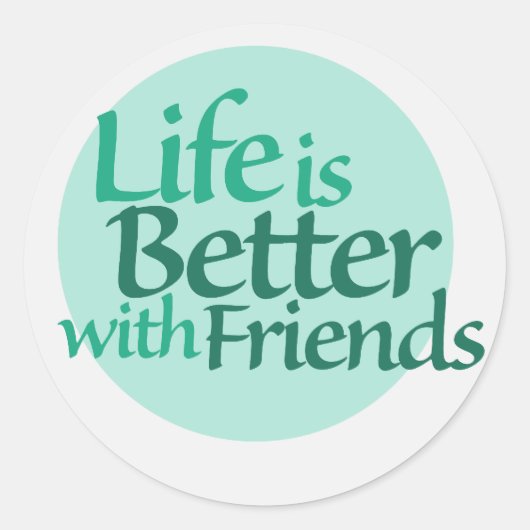 Sticker Rond Amitié (Devant)
