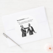 Sticker Rond amitié virile (Enveloppe)
