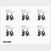Sticker Rond amitié virile (Feuille)