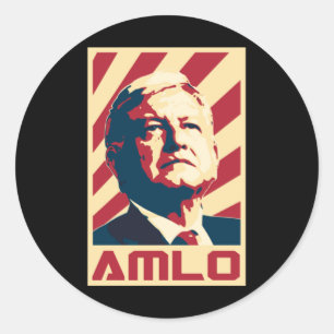 Sticker Rond amlo presidente,