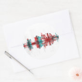 Sticker Rond Amman Jordan Skyline (Enveloppe)