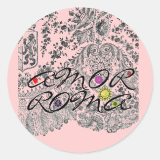 Sticker Rond Amor Roma