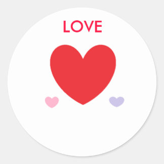 Sticker Rond amour