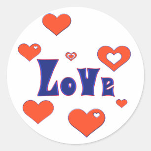 Sticker Rond Amour