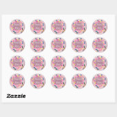 Sticker Rond Amour (Feuille)