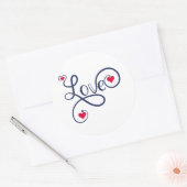 Sticker Rond Amour (Enveloppe)