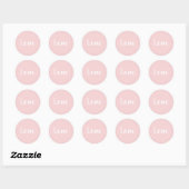Sticker Rond Amour - (Feuille)