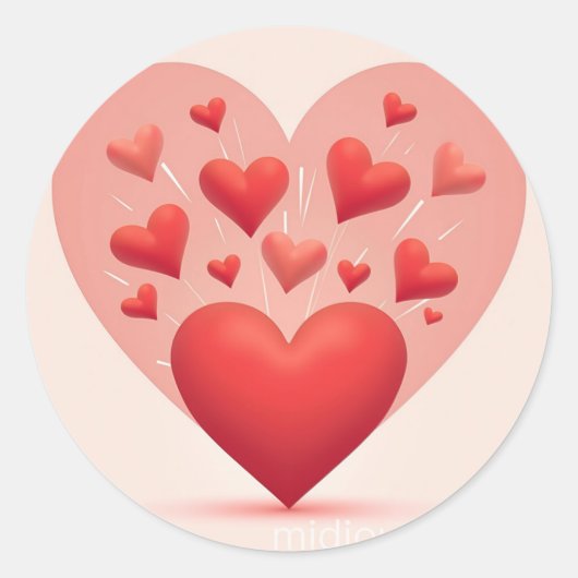 Sticker Rond amour (Devant)