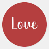 Sticker Rond Amour - (Devant)