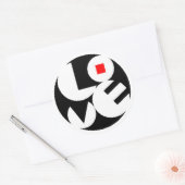 Sticker Rond Amour (Enveloppe)