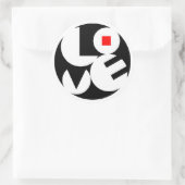 Sticker Rond Amour (Sac)