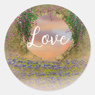 Sticker Rond Amour