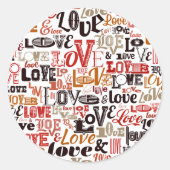 Sticker Rond Amour 1 (Devant)