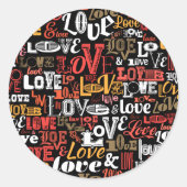 Sticker Rond Amour 2 (Devant)