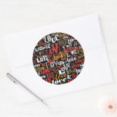 Sticker Rond Amour 2 (Enveloppe)