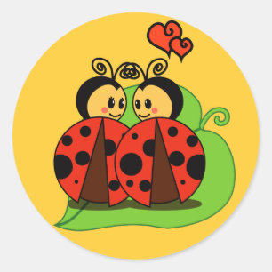 Sticker Rond Amour à la première vue