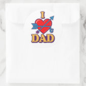 Sticker Rond Amour à PAPA (Sac)