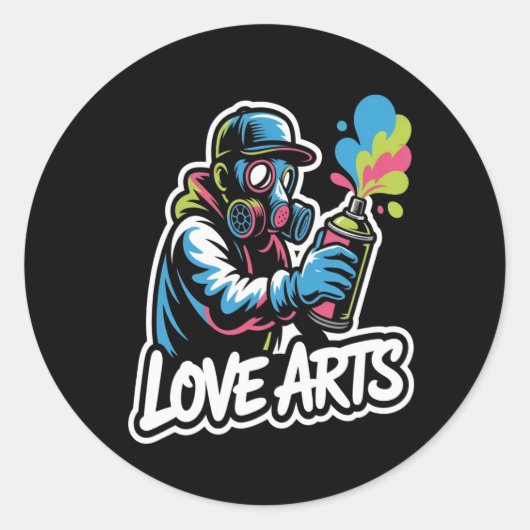 Sticker Rond Amour ARTS (Devant)