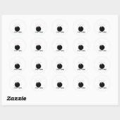 Sticker Rond Amour Au Bowl (Feuille)