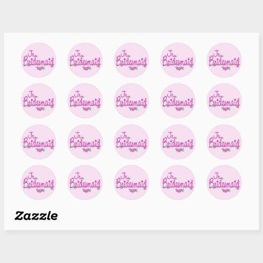 Sticker Rond Amour Buds/Mariage (Feuille)