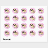 Sticker Rond Amour carlin (Feuille)