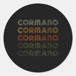 Sticker Rond Amour Coeur Cormano Tee Grunge Style Vintage Noir