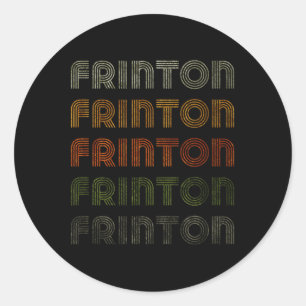 Sticker Rond Amour Coeur Frinton Tee Grunge Style Vintage Noir