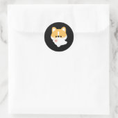 Sticker Rond Amour Corgi (Sac)