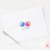 Sticker Rond Amour = Cupcakes (Enveloppe)