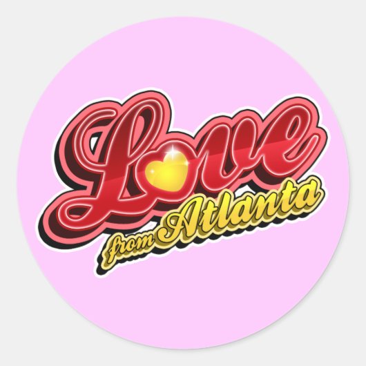 Sticker Rond Amour d'Atlanta (Devant)