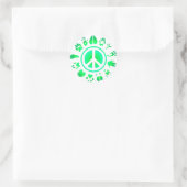 Sticker Rond Amour de la fureur (Sac)