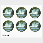 Sticker Rond Amour de la nature (Feuille)
