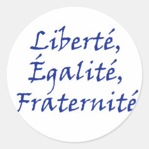 Sticker Rond Amour de Les Misérables : Liberté, Égalité,