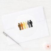 Sticker Rond Amour de l'ours (Enveloppe)