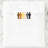Sticker Rond Amour de l'ours (Sac)