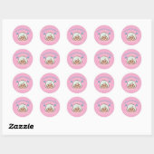 Sticker Rond amour de mère sincère - jour de la mère (Feuille)