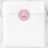 Sticker Rond amour de mère sincère - jour de la mère (Sac)