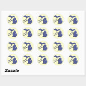 Sticker Rond Amour de MI (Feuille)