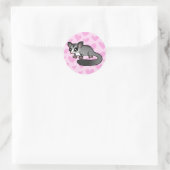 Sticker Rond Amour de Sugar Glider (Sac)