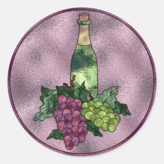 Sticker Rond Amour de vin (Devant)