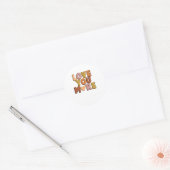 Sticker Rond Amour de vous plus style romantique minimal (Enveloppe)
