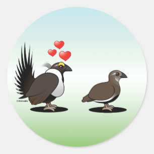 Sticker Rond Amour du groupe de sages