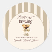 Sticker Rond Amour en cours de préparation : Martini Espresso a (Devant)