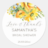 Sticker Rond Amour en fleur printemps nuptiale bonsoir (Devant)