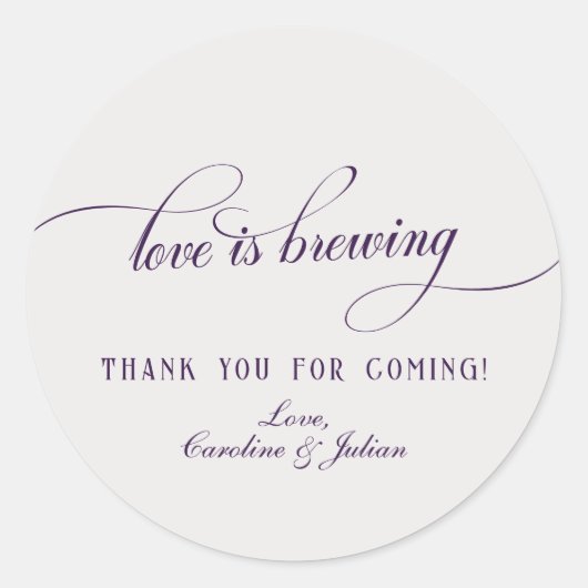 Sticker Rond Amour en préparation Bulles gothiques Fête de douc (Devant)